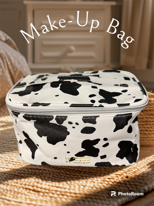 Cow Print Make-up Bag