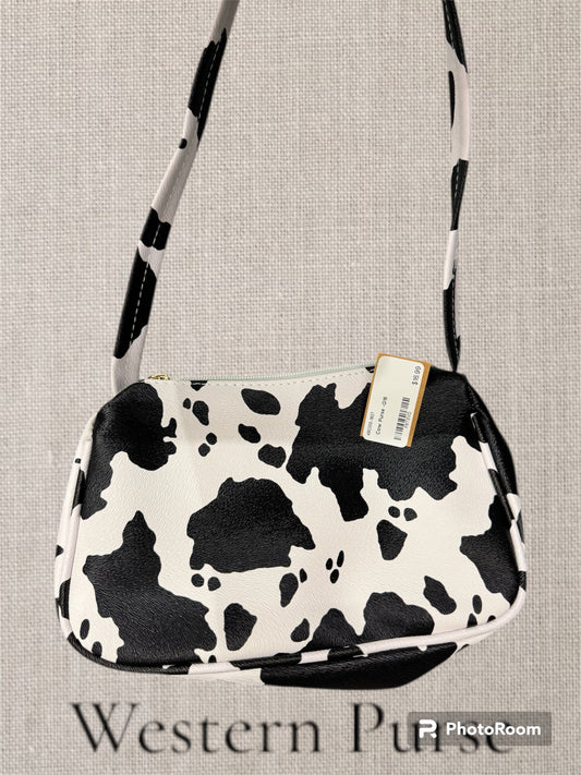 Cow print purse