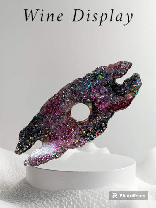 Wine Display Pink and Black