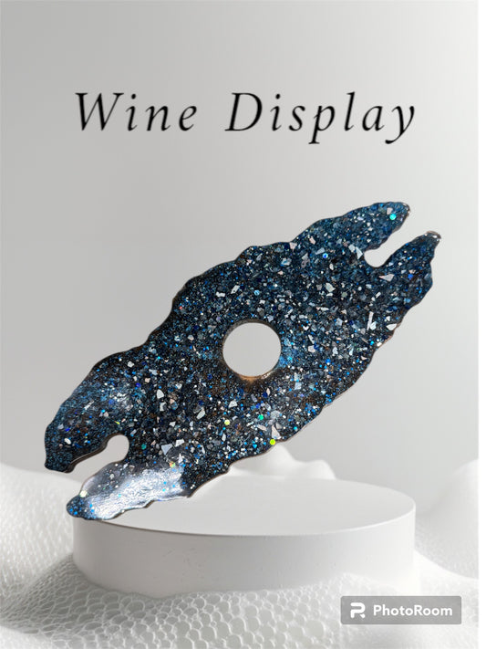 Wine Display Blue