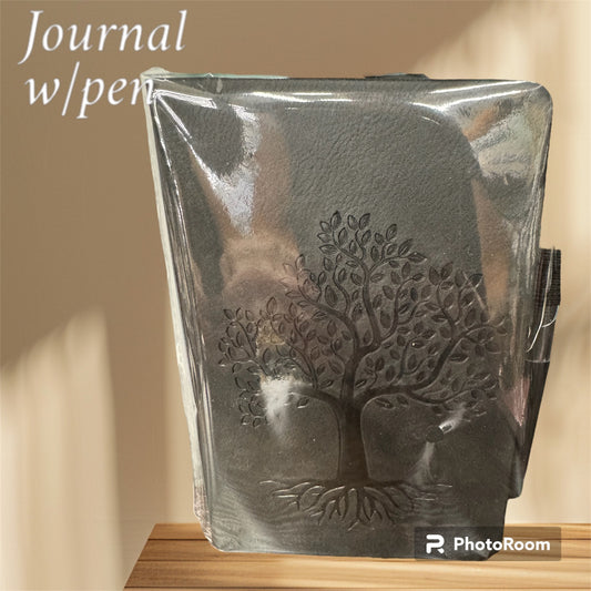 Dark Grey Journal w/pen