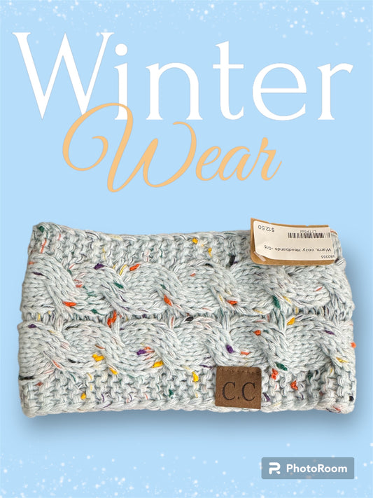 Ear warmer headband- Light Blue