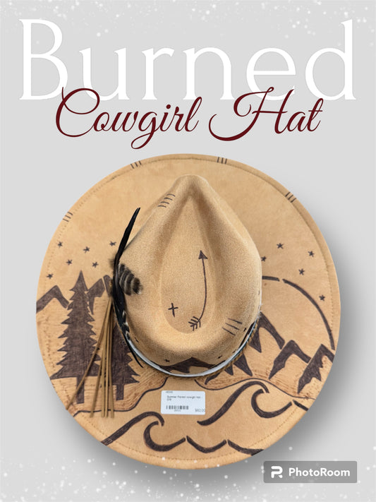 Tan Forest Theme Cowgirl Hat