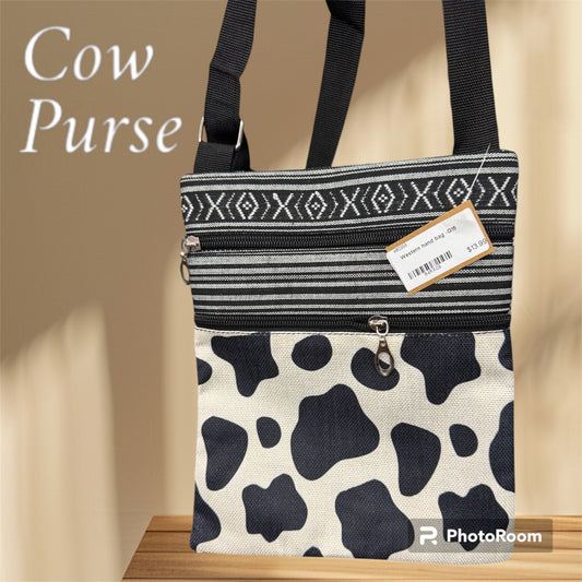 Western Cow print purse