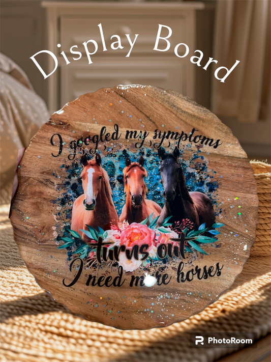 Horse Cake Board Display