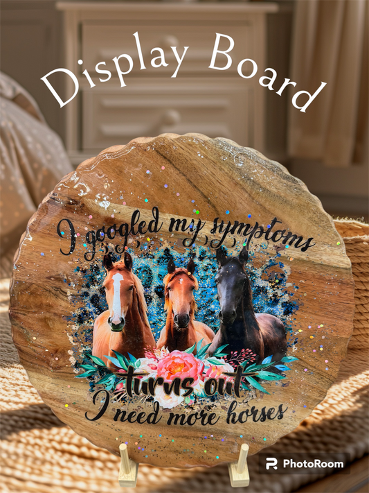 Horse Cake Display Board