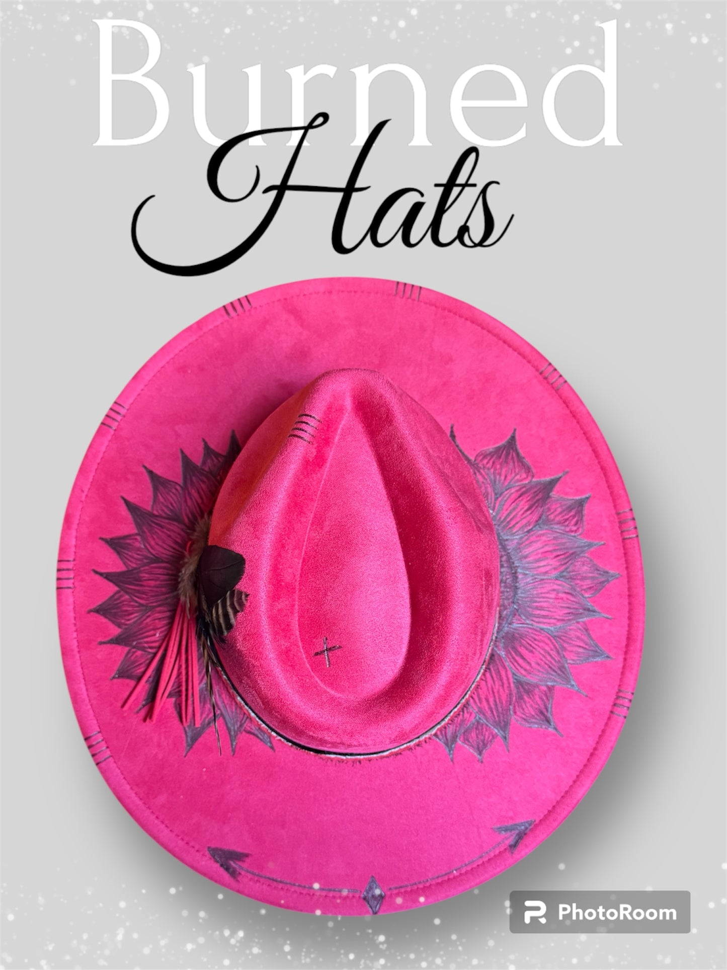 Sunflower Cute Pink/Red cowgirl Hat