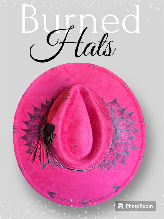 Sunflower Cute Pink/Red cowgirl Hat